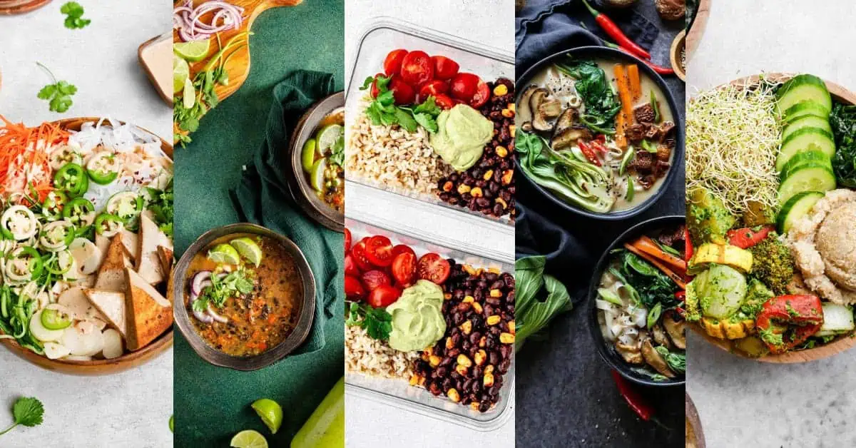 vegan high protein meal prep heavenly spiced wordpress featured image